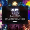 15 Painted Backgrounds Pack