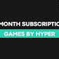 Games by Hyper 3 Month Subscription