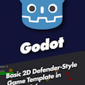 Basic 2D Defender-Style Game Template in Godot 4.6