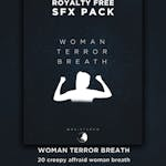 Woman terror breath