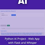 Python AI Project - Web App with Flask and Whisper