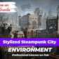 Stylized Steampunk City
