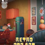 Retro Pop Art Living Space Environment (Unity)