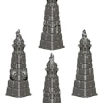 Fantasy Pillars - Cauldrons With Flames