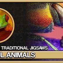 Pixel Puzzles Traditional Jigsaws Pack: Colorful Animals