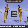 Female Runner Animset - Free Walk & Jog