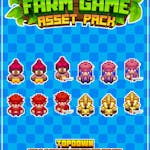 Character Sprites 16x16 Pixelart Asset Pack 3 [Farming Game]