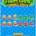 Character Sprites 16x16 Pixelart Asset Pack 2 [Farming Game]