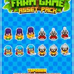 Character Sprites 16x16 Pixelart Asset Pack 4 [Farming Game]