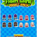 Character Sprites 16x16 Pixelart Asset Pack [Farming Game]