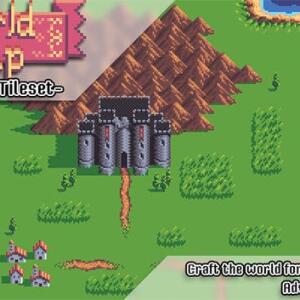 World Map Pixel Art Tileset