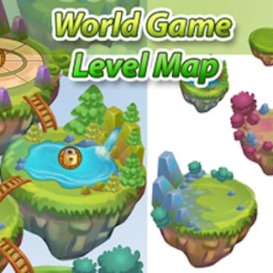 World Game Level Map Assets