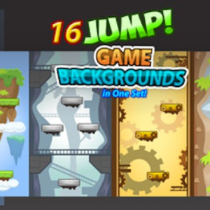 16 Jump Vertical Game Backgrounds