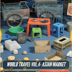 World Travel VOL.4- Asian Market (Nanite + Low Poly)