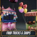 Food Trucks & Shops - Theme Park Attractions