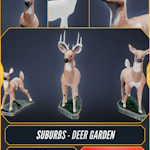 Suburbs - Deer Garden - PBR Game Ready