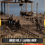 DOCKS VOL.5 - Laguna Dock (Modular / Low Poly)