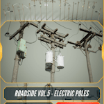 ROADSIDE VOL.5 - Electric Poles (Mid Poly)