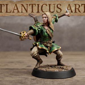 Female Elf Bard - Isolde Nightstring - Rapier