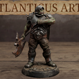 Male Half-Orc Fighter - Gorak Brokenfang - Greataxe