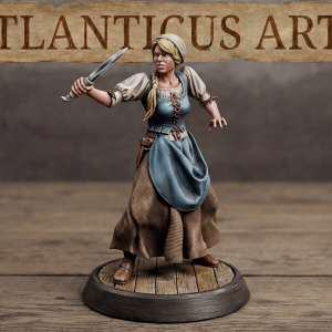 Female Medieval Peasant - Clio Bill - Attacking
