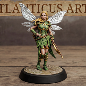 Female Fairy Ranger - Lyra Willowshade - Longbow Idle