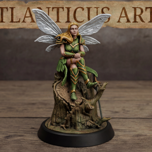Female Fairy Ranger - Lyra Willowshade - Sitting