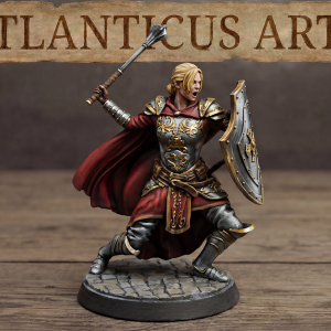 Female Human Paladin - Athena Lightshield - Mace