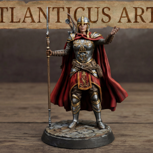 Female Human Paladin - Athena Lightshield - Spear