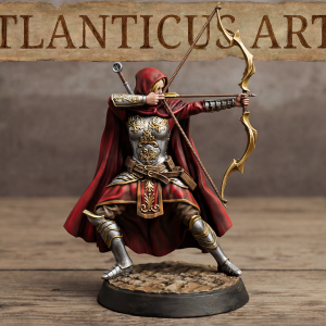 Female Human Paladin - Athena Lightshield - Longbow
