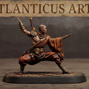 Male Human Monk - Kenshin Tanaka - Unarmed Backstance