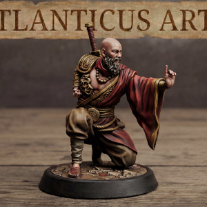 Male Human Monk - Kenshin Tanaka - Unarmed Kneeling