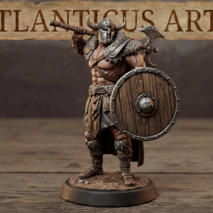 Male Human Barbarian - Sven Bloodaxe - Battleaxe Calm