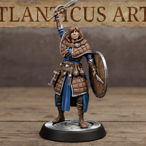 Female Human Artificer - Alera Stormforge - Sword and Shield