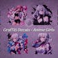 Graffiti Decals - Anime Girls