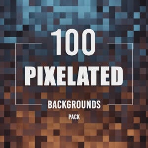 100 Pixelated Backgrounds