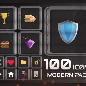 100 Modern Icons Pack