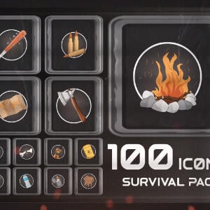 100 Survival Icons Pack