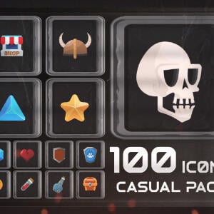 100 Casual Icons Pack