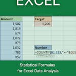 Statistical Formulas for Excel Data Analysis