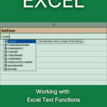 Working with Excel Text Functions