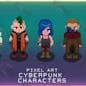 Pixel Art Cyberpunk Characters