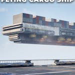 Sci-Fi Flying Cargo Ship (FAB Professional License Key)