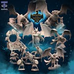 Dragons of the Immortal Flame STL Minis