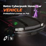 Driveable / Animated Retro Cyberpunk Hover Car