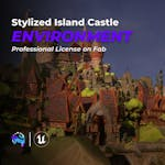 Stylized Island Castle Environment