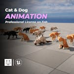 Animated CAT & DOG - 3D LOW POLY Cubic