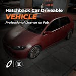 Hatchback Car Driveable / Animated / Realistic