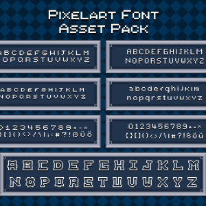 Pixelart Fonts Asset Pack 2