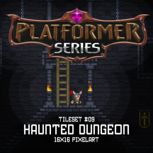Platformer Series Haunted Dungeon Tileset16x16 Pixelart